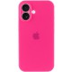 Чохол Silicone Case Full Camera Protective (AA) для Apple iPhone 16 (6.1") Рожевий / Barbie pink