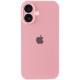 Чохол Silicone Case Full Camera Protective (AA) для Apple iPhone 16 (6.1") Рожевий / Light pink