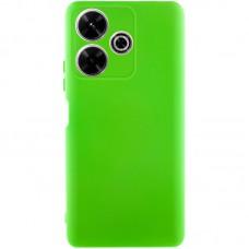 Чохол TPU GETMAN Liquid Silk для Xiaomi Redmi 13 4G / Poco M6 4G Салатовий / Neon Green
