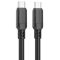 Дата кабель Borofone BX81 Type-C to Type-C 60W (1m) Чорний