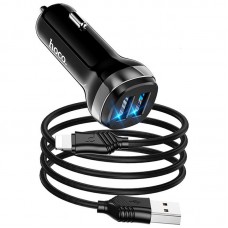 АЗП Hoco Z40 (2USB 2.4A) + Lightning Чорний