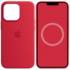 Чохол Silicone case (AAA) full with Magsafe and Animation для Apple iPhone 14 Pro (6.1") Червоний / Red