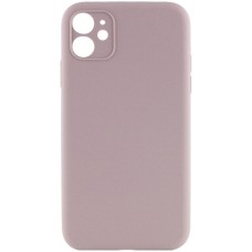 Чохол Silicone Case Full Camera Protective (AA) NO LOGO для Apple iPhone 12 (6.1") Сірий / Lavender