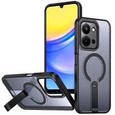 Чохол TPU Breeze with MagSafe stand для Xiaomi Redmi 15C (EU) Black Чохол TPU Breeze with MagSafe stand для Xiaomi Redmi 15C (EU) Black