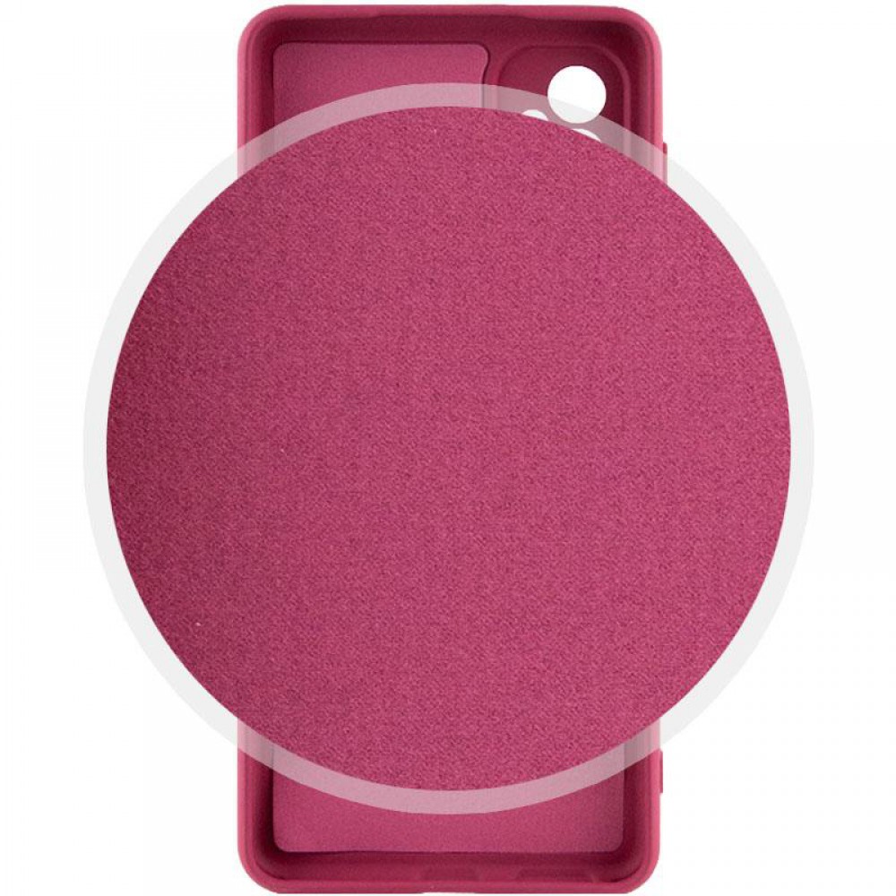 Чохол TPU GETMAN Liquid Silk Full Camera для Samsung Galaxy A04s Бордовий / Marsala