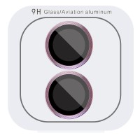 Захисне скло Metal Classic на камеру (у упак.) для Apple iPhone 16 (6.1") / 16 Plus (6.7") Рожевий / Pink