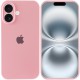 Чохол Silicone Case Full Camera Protective (AA) для Apple iPhone 16 (6.1") Рожевий / Light pink
