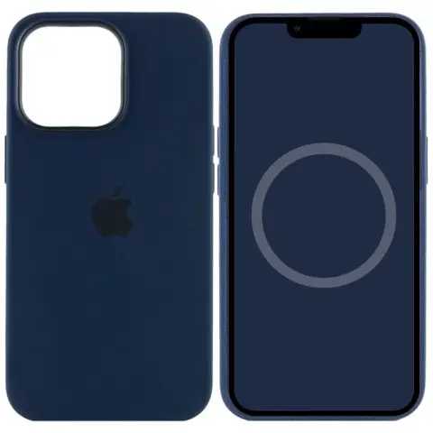 Чохол Silicone case (AAA) with Magsafe and Animation для Apple iPhone 13 Pro (6.1") Синій / Abyss Blue