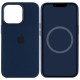 Чохол Silicone case (AAA) with Magsafe and Animation для Apple iPhone 13 Pro (6.1") Синій / Abyss Blue