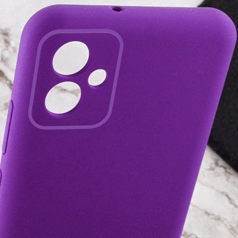 Чохол TPU GETMAN Liquid Silk Full Camera для Samsung Galaxy A06 Фіолетовий / Purple