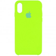 Чохол Silicone Case (AA) для Apple iPhone XS Max (6.5") Салатовий / Neon Green