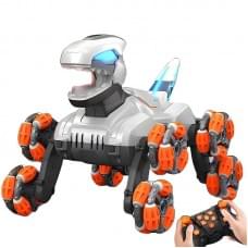 Детский восьмиколесный динозавр на радиоуправлении SHT 2590 2.4G (with 2 remote)
