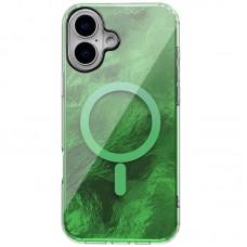Чохол TPU Shiny Mountain (MagFit) для Apple iPhone 16 (6.1") Green