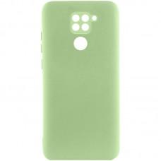 Чохол TPU GETMAN Liquid Silk Full Camera для Xiaomi Redmi Note 9 / Redmi 10X Зелений / Pistachio