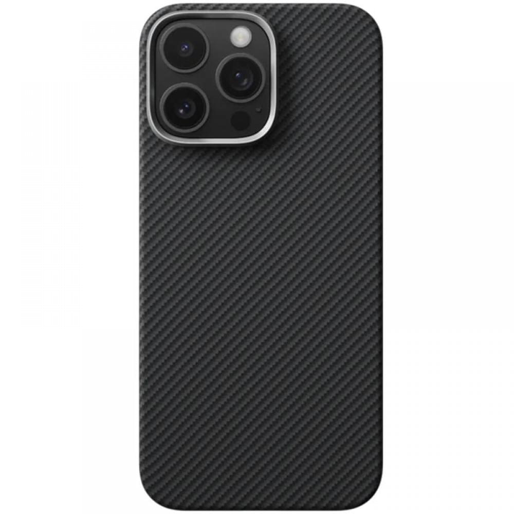 Чохол PC Carbon Protection Slim with MagSafe для Apple iPhone 16 Pro Max (6.9") Black