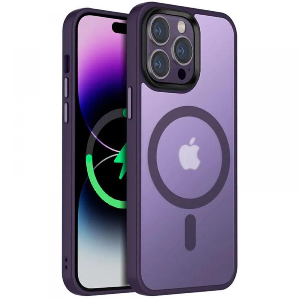 Чохол Ummi Colorful with MagSafe для Apple iPhone 14 Pro Max (6.7") Темно-фіолетовий / Dark Purple