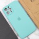 Чохол Silicone Case Full Camera Protective (AA) для Apple iPhone 12 Pro Max (6.7") Бірюзовий / Marine Green