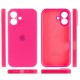 Чохол Silicone Case Full Camera Protective (AA) для Apple iPhone 16 (6.1") Рожевий / Barbie pink
