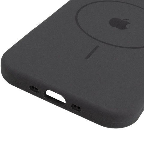 Чохол Silicone Case Full Protective (AA) V2 with MagSafe для Apple iPhone 17 (6.3") Сірий / Dark Gray