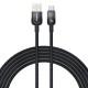 Дата кабель Baseus Discolor Series Fast Charging USB to Type-C 100W (1m) (P10374903) Cluster Black