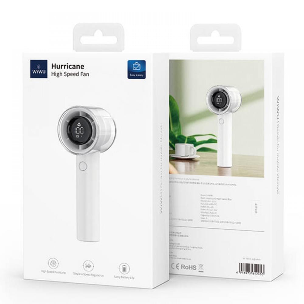 Портативний вентилятор з дисплеєм WIWU WI-FS010 White