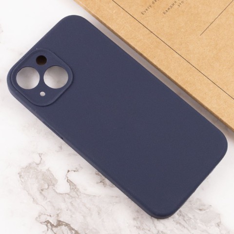 Чохол Silicone Case Full Camera Protective (AA) NO LOGO для Apple iPhone 13 (6.1") Темно-синій / Midnight blue