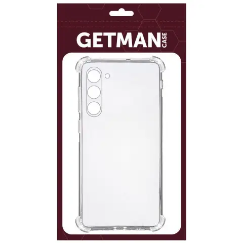 TPU чохол GETMAN Ease logo посилені кути Full Camera для Samsung Galaxy S23 Безбарвний (прозорий)