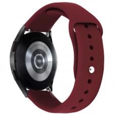 Силіконовий ремінець Sport для Smart Watch 20mm Бордовий / Maroon