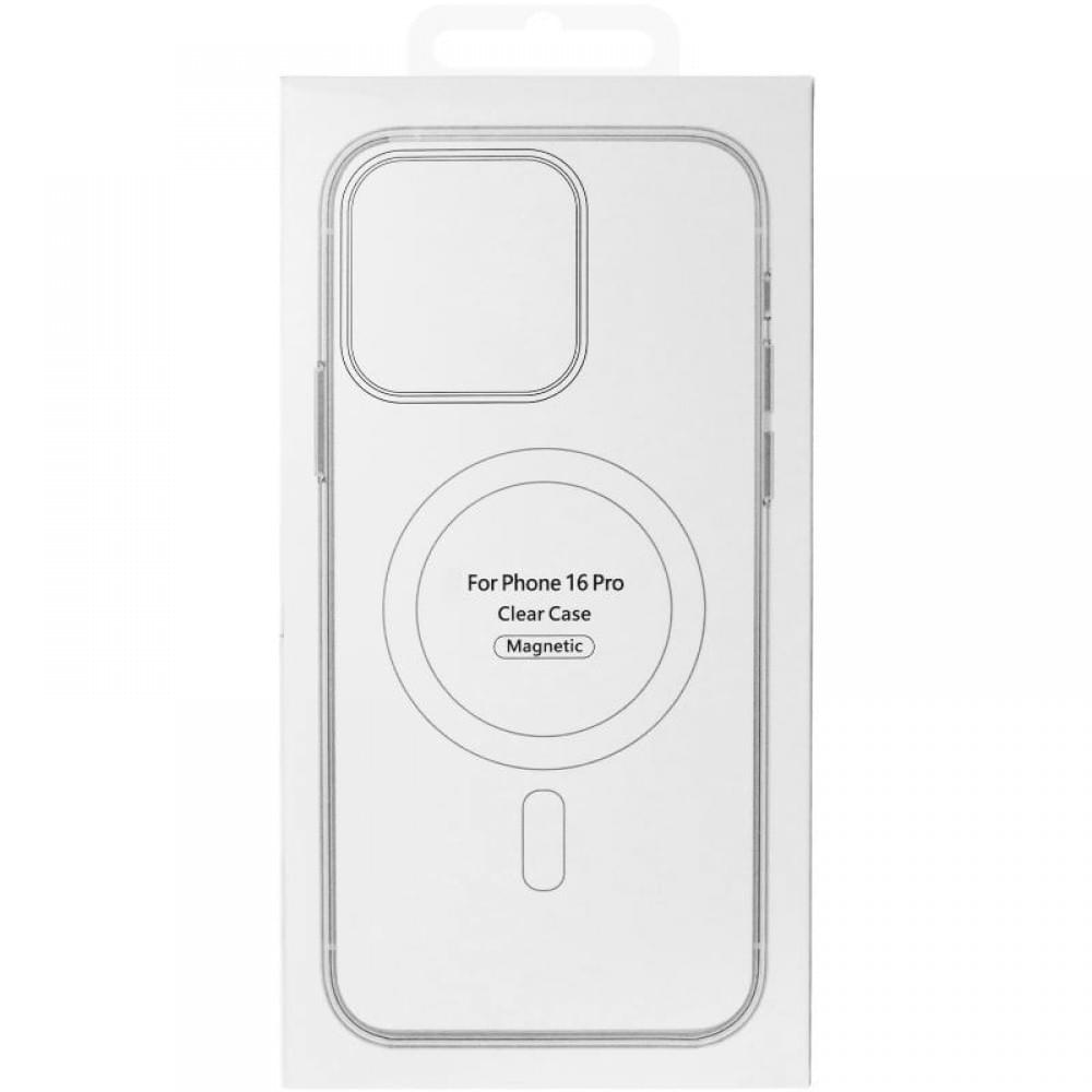 TPU+PC чохол Clear Garden with MagSafe для Apple iPhone 16 Pro (6.3") Blue Blossom