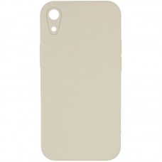 Silicone Case Square Full Camera Protective (AA) NOLOGO для Apple iPhone XR (6.1") Бежевий / Antique White