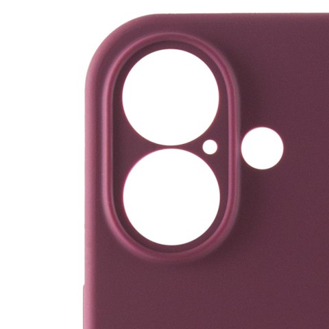 Чохол Silicone Case Full Camera Protective (AA) для Apple iPhone 16 Plus (6.7") Бордовий / Plum