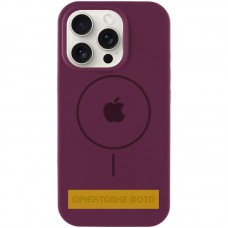 Чохол Silicone Case Full Protective (AA) V2 with MagSafe для Apple iPhone 11 (6.1") Бордовий / Plum