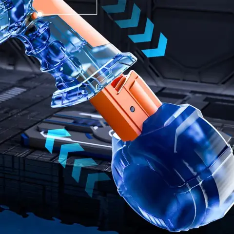 Водяний акумуляторний пістолет Water Gun 66-35 (500ml) with lithium battery Blue / Orange