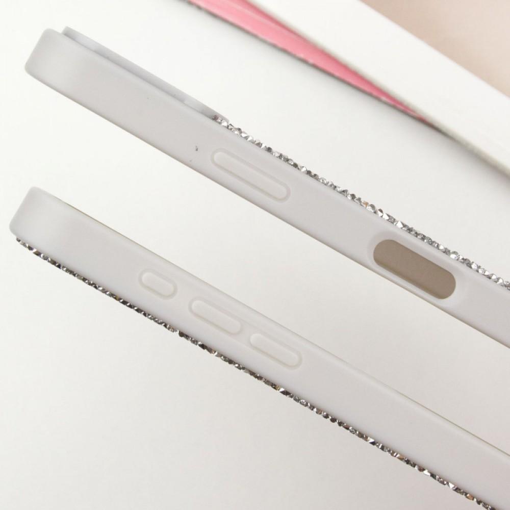 TPU чохол Bling World Rock Diamond with MagSafe для Apple iPhone 16 Pro Max (6.9") Silver