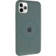 Чохол Silicone Case Full Protective (AA) with MagSafe для Apple iPhone 11 Pro Max (6.5") Зелений / Pine green
