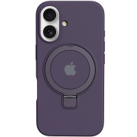 Чохол Silicone Case Full Protective with Ring для Apple iPhone 16 (6.1") Purple