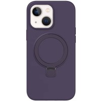 Чохол Silicone Case Full Protective NO LOGO with Ring для Apple iPhone 15 (6.1") Purple