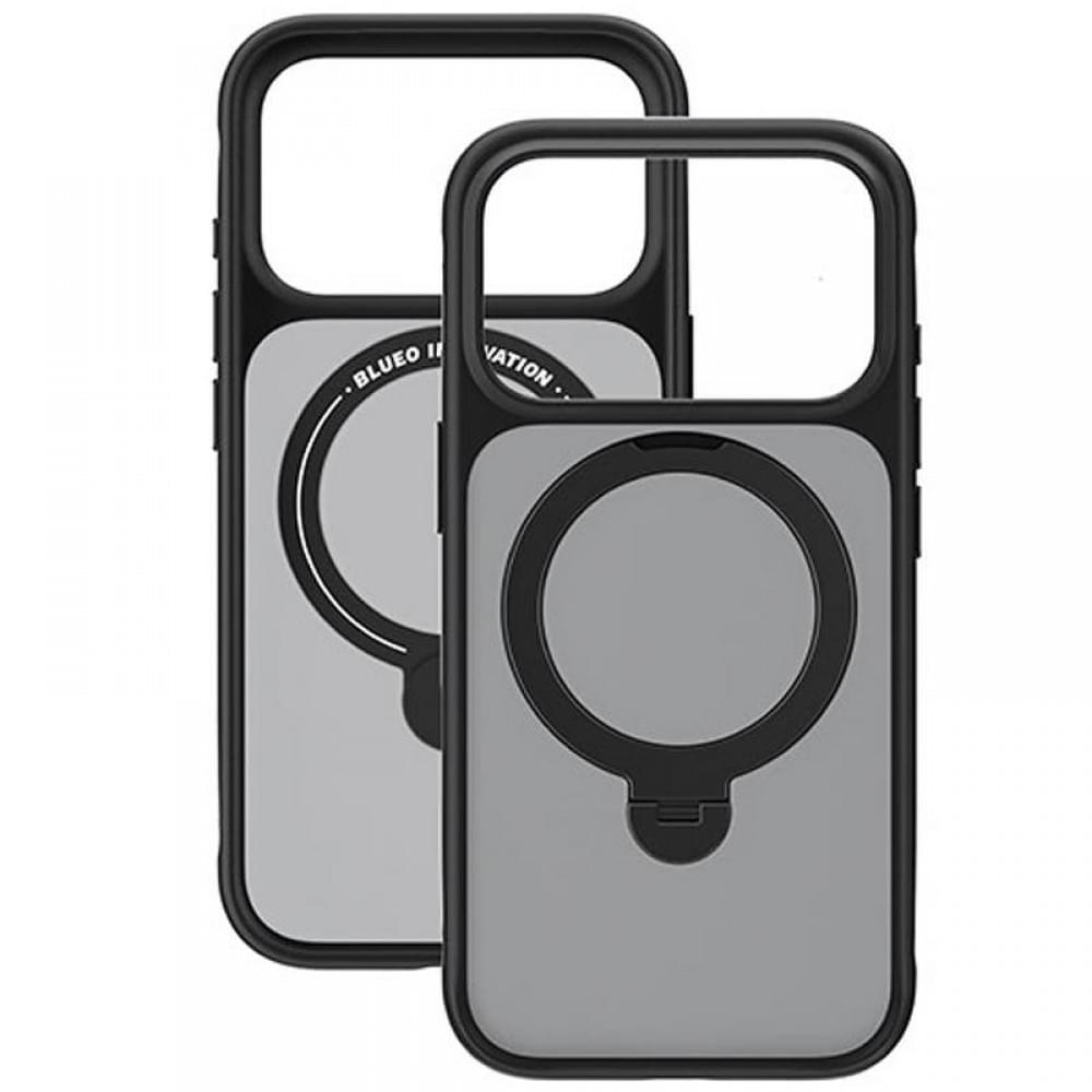 TPU+PC чохол Blueo Skin Friendly 360 Rotatable Stand with MagSafe для Apple iPhone 17 Pro Max (6.9") Black