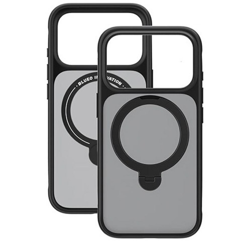 TPU+PC чохол Blueo Skin Friendly 360 Rotatable Stand with MagSafe для Apple iPhone 17 Pro Max (6.9") Black