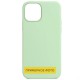 Чохол Silicone Case Full Protective (AA) NO LOGO для Apple iPhone 16 Pro (6.3") Зелений / Pistachio