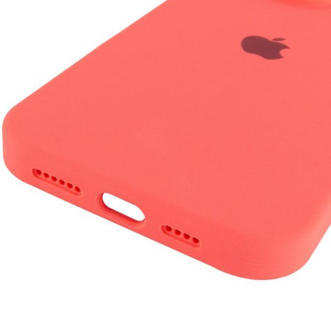Чохол Silicone Case Full Protective (AA) для Apple iPhone 15 Pro (6.1") Кавуновий / Watermelon red