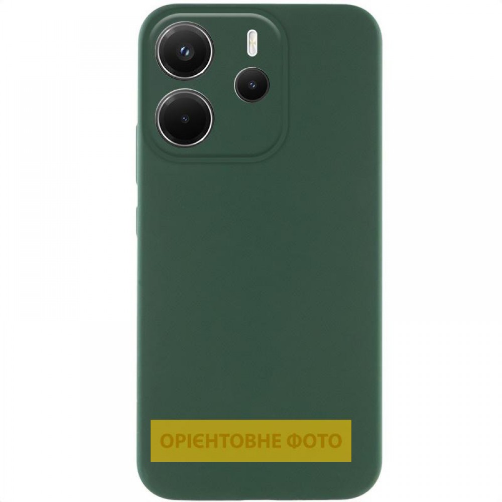Чохол Silicone Cover Ummi Lakshmi Full Camera (AA) для Xiaomi Redmi Note 14 Pro 4G/5G Зелений / Dark green