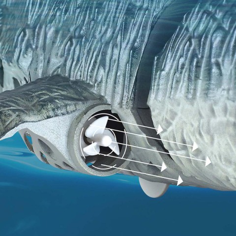 Човен на радіокеруванні SHT 3712-3A Mosasaurus 2.4G Grey