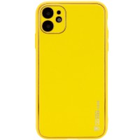 Шкіряний чохол Xshield для Apple iPhone 12 (6.1") Жовтий / Yellow