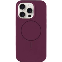 Чохол Silicone Case Full Protective (AA) NO LOGO with MagSafe для Apple iPhone 13 Pro (6.1") Бордовий / Plum