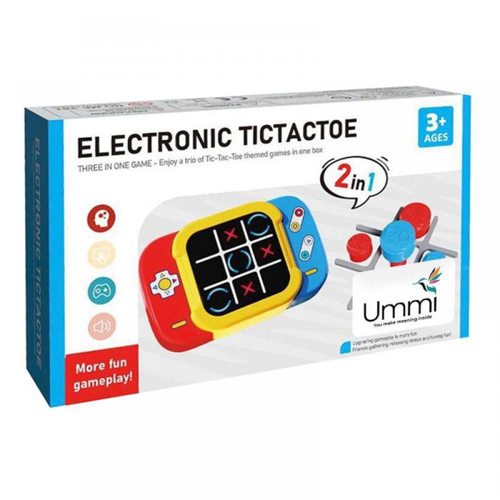 Портативна інтерактивна гра Ummi ME-252 2in1 Electronic Tic-Tac-Toe Yellow