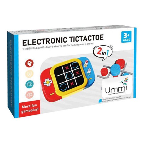 Портативна інтерактивна гра Ummi ME-252 2in1 Electronic Tic-Tac-Toe Yellow