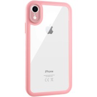 TPU чохол Transparent + Colour 1,5mm для Apple iPhone XR (6.1") Pink
