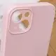 Чохол Silicone Case Full Camera Protective (AA) NO LOGO для Apple iPhone 13 (6.1") Рожевий / Chalk Pink