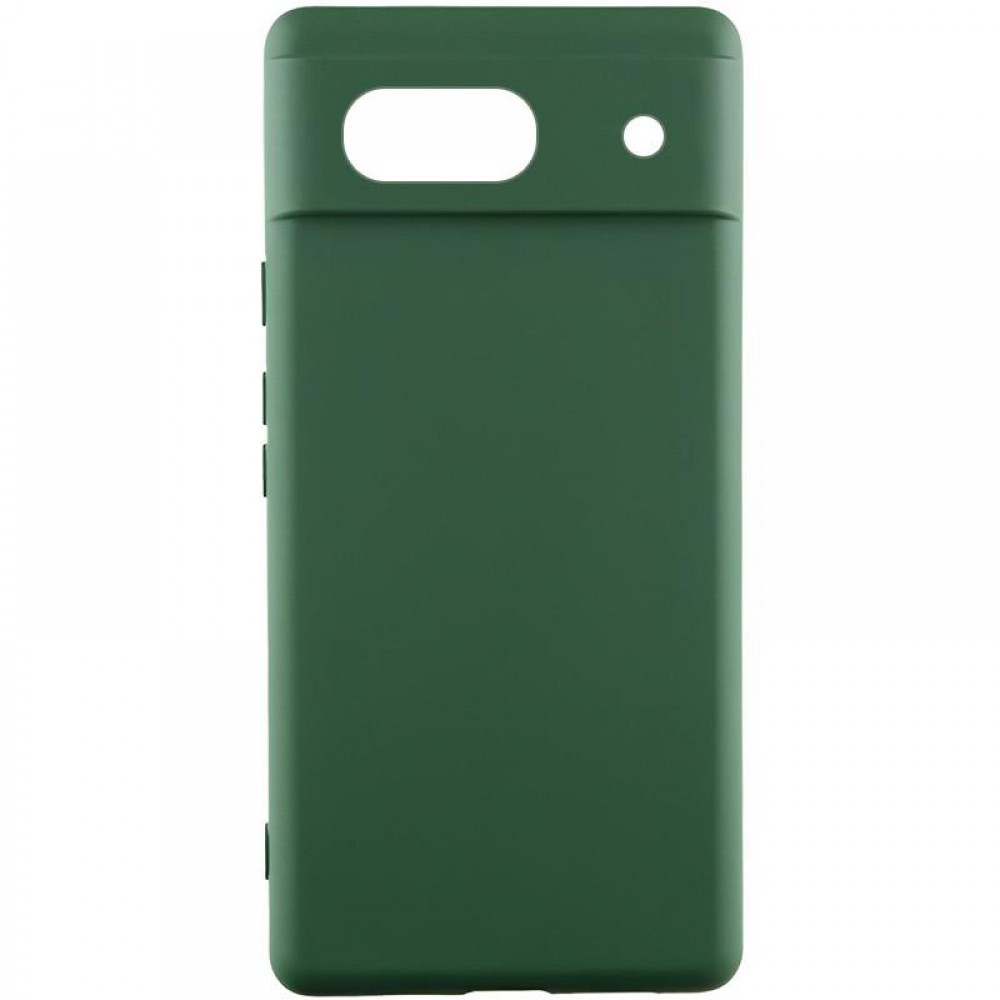 Чохол Silicone Cover Ummi Lakshmi Full Camera (AA) для Google Pixel 7a Зелений / Dark green
